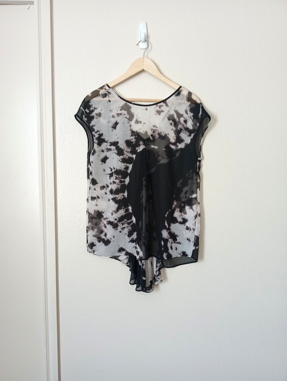 A Pea In The Pod Chiffon Sheer Maternity Blouse